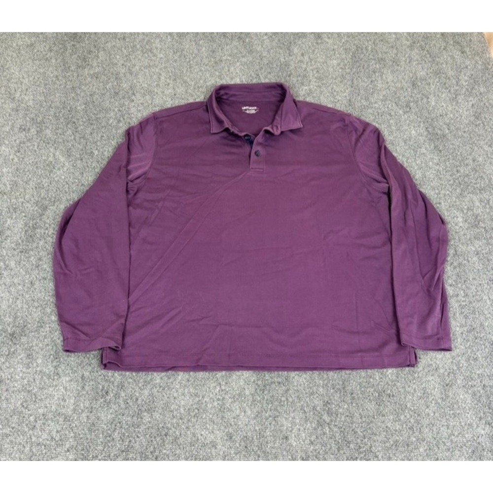 UNTUCKit Polo Shirt Mens Large Purple Long Sleeve Casual Comfort Cotton Size XL